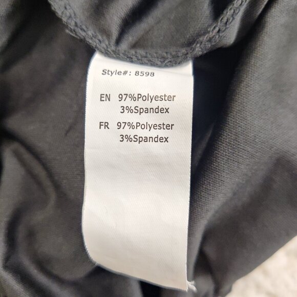 Revamped Women's Jumpsuit Size M Black Surplice Ruffles Summer Party Elegant - Picture 11 of 11